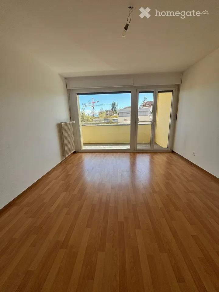 Luminoso appartamento di 3 locali con balcone e vista aperta + garage privato
