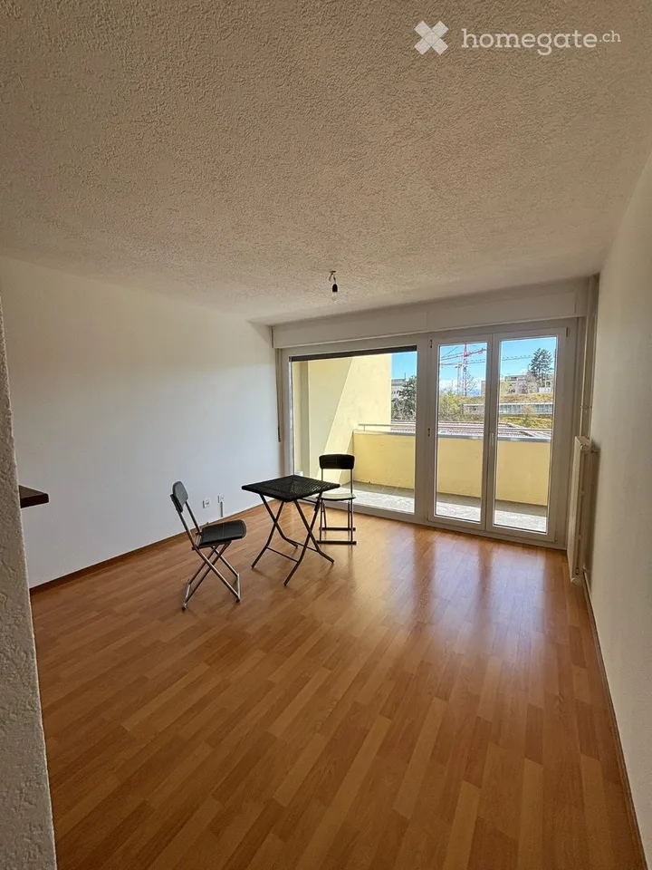 Luminoso appartamento di 3 locali con balcone e vista aperta + garage privato