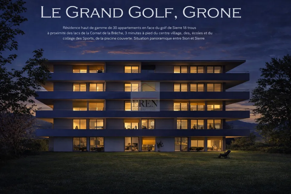 Nouvelle promotion d'appartements neufs en cours de construction à Grône (du studio au 3,5 pièces)
