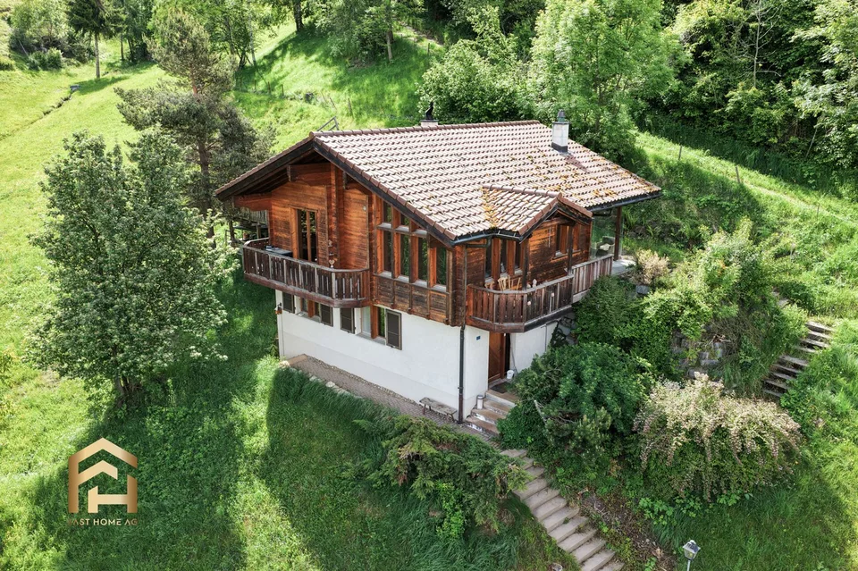 Über den Dächern von Ried-Brig  EFH mit Wintergarten, Sauna & Weitbli