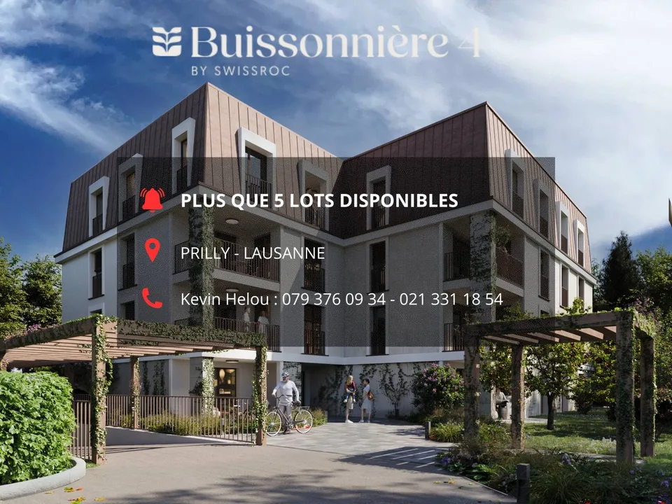 Appartement de 3,5 pièces en attique avec ascenseur et grande terrasse privative