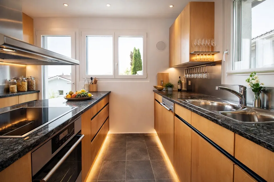 Maison unifamiliale spacieuse avec beau jardin et vue