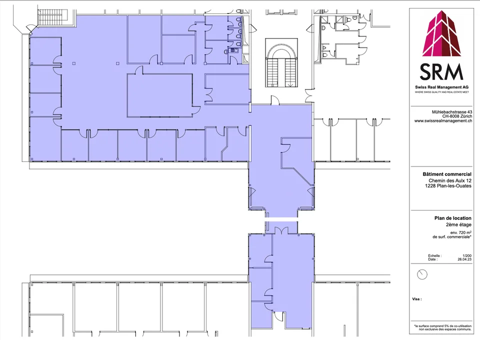Prächtige Räumlichkeiten von ca. 720m2 im 2. Stock des CTN 12 – Foto 12 von 15
