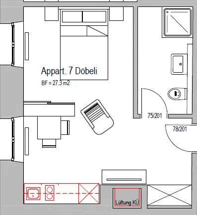 ab 1'215.00 CHF - Serviced, möblierte Apartments in Zofingen – Erstbezug per 01.10.2025 – Foto 18 von 25