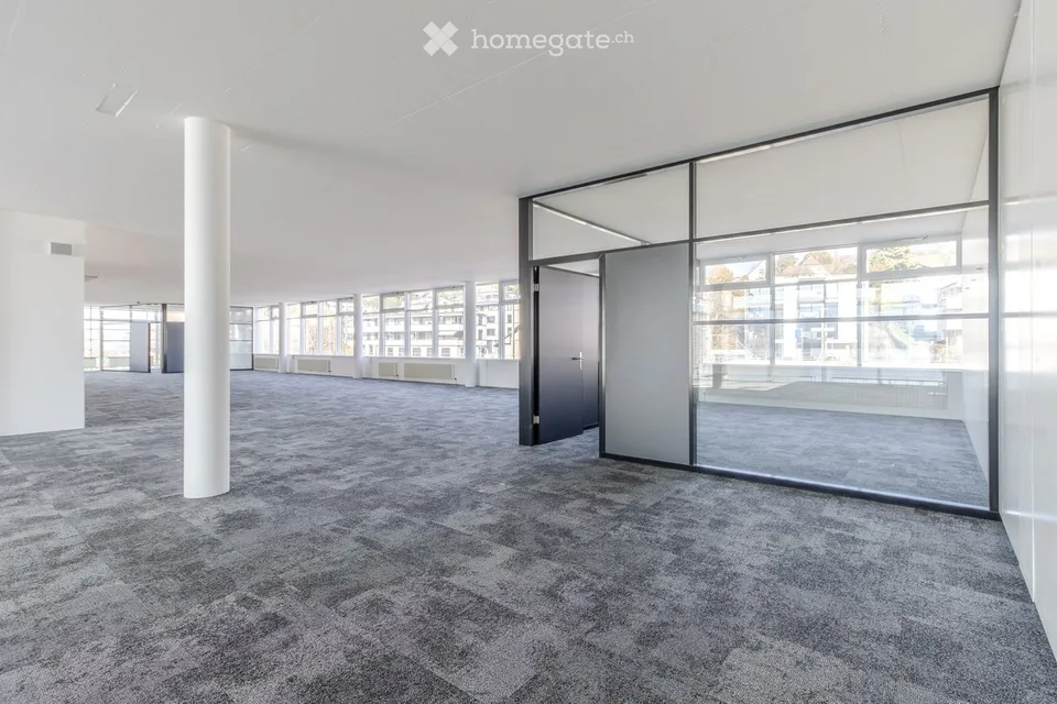 167 m2, 247 m2 ou 416 m2 ? Espaces de bureaux modernes, refroidis à l'eau de mer, au Goldbachcenter à Küsnacht