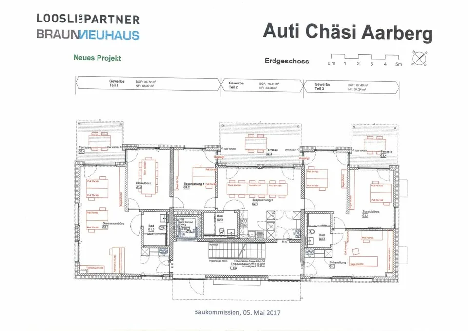 Flexible Büro-/Praxisflächen 84m2 zu vermieten