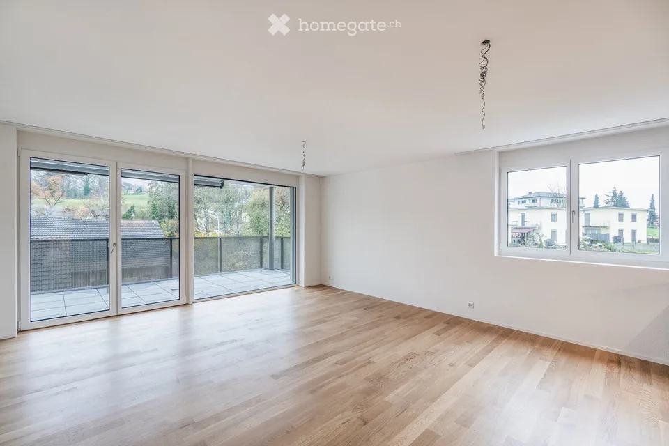 Moderne 3.5-Zimmer-Neubau-Wohnung mit Balkon und Aussicht in Menziken