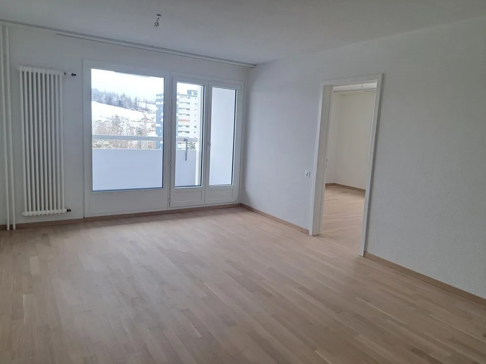Renovated apartment with balcony and elevator