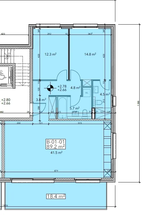 Neue Residenz - Fertigstellung 2027 - 3,5 Zimmer mit Terrasse