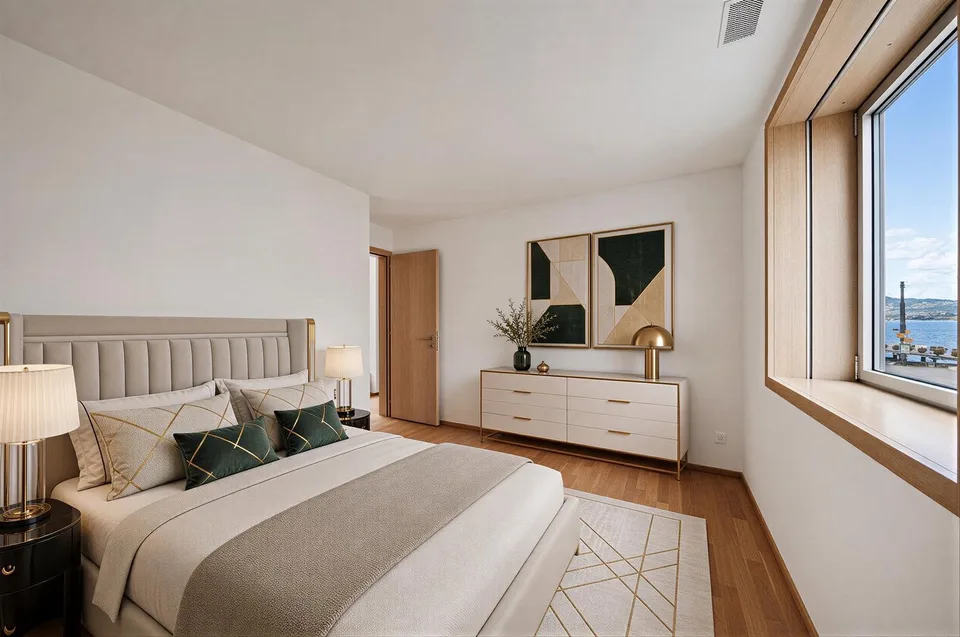 Moderne Dachgeschosswohnung im Zentrum von Villeneuve