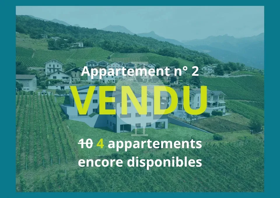 À vendre : appartement neuf 2.5 pièces dans nouvelle résidence à Venthône