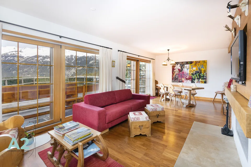 Chalet avec Vue imprenable sur la Vallée et les Alpes