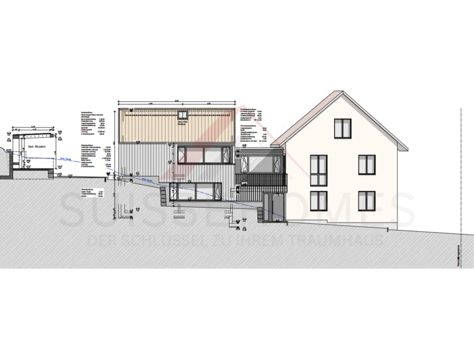 Realisierungsbereites Zweifamilienhaus-Projekt mit Baubewilligung auf 350 m² Grundstück in Duggingen