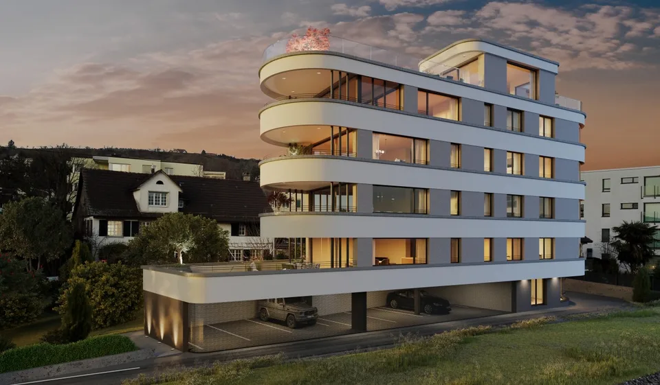 Baufreigabe Erteilt: 3.5/4.5 Zimmer Terrassenwohnung im 1. OG