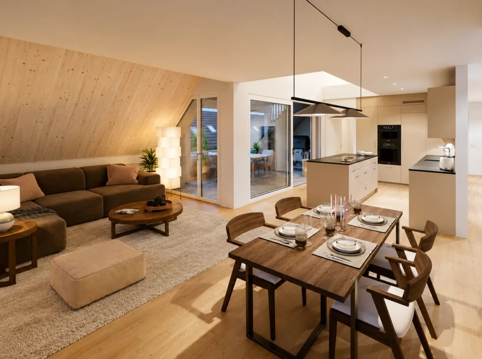 Letzte Gelegenheit! Elegante Dachwohnung auf zwei Etagen