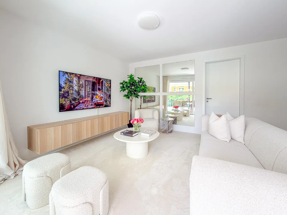 Appartamento di 2.5 locali al piano terra, grande giardino e terrazza
