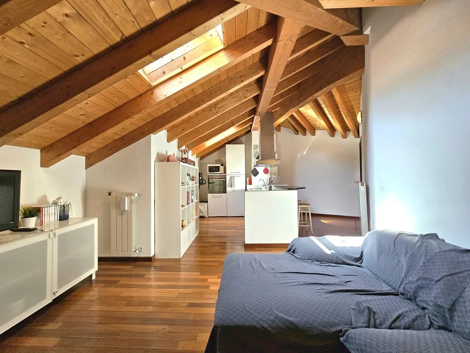 Mendrisio Zentrum: geräumige und faszinierende 4,5-Zimmer-Mansarde in einem historischen Gebäude
