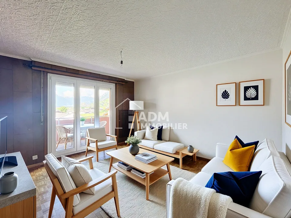 Leytron, appartement traversant de 4.5 pièces