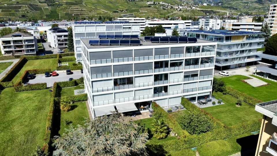 Appartement im Erdgeschoss im Zentrum von Conthey