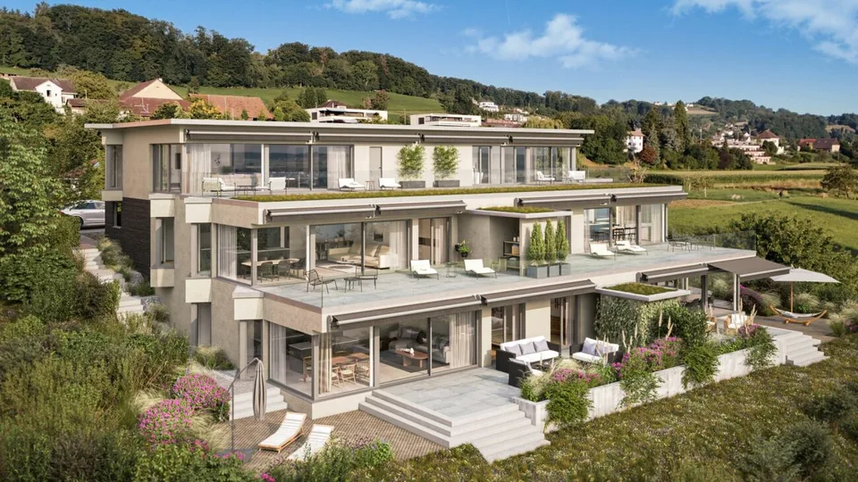 Terrassenwohnungen an einmaliger unverbaubarer Seelage
