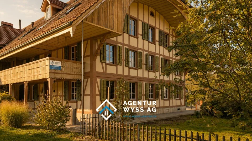 Grosszügige 8.5-Zimmer-Wohnung mit direktem Zugang zum Gewölbekeller nahe Herzogenbuchsee