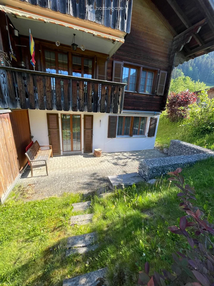 3-Zimmer-Gartenwohnung mit Zweitwohnungsstatus in Zweisimmen