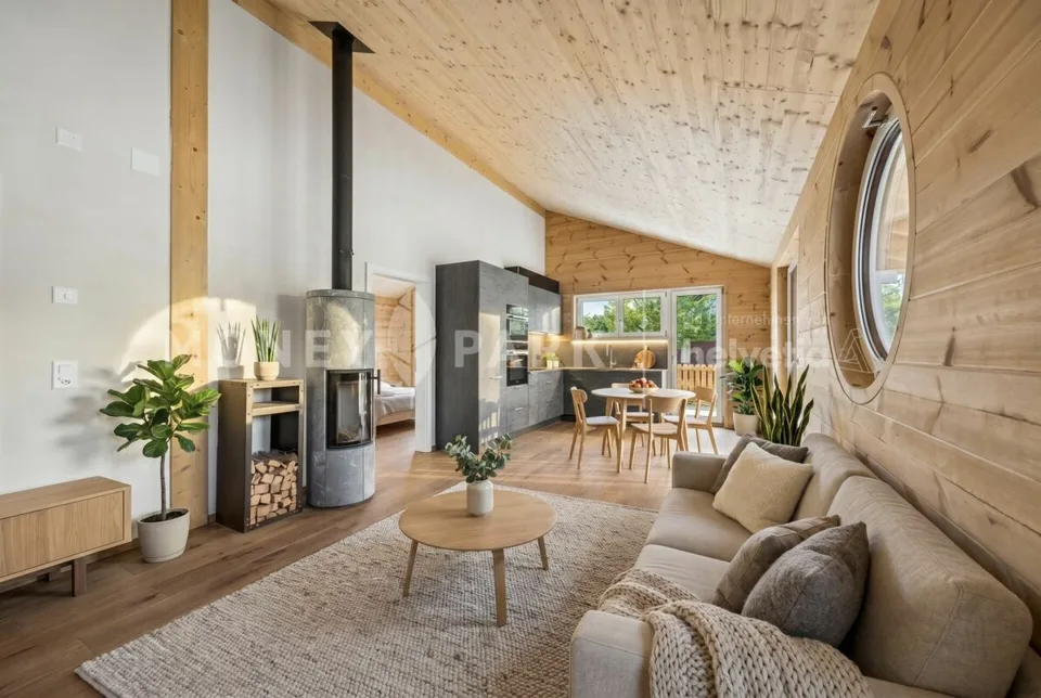 Haven de 4,5 pièces : Maison en bois de haute qualité avec caractère