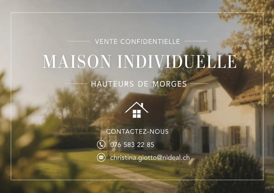 Maison à vendre district de Morges - 300 m² avec grand terrain de 3'500 m²