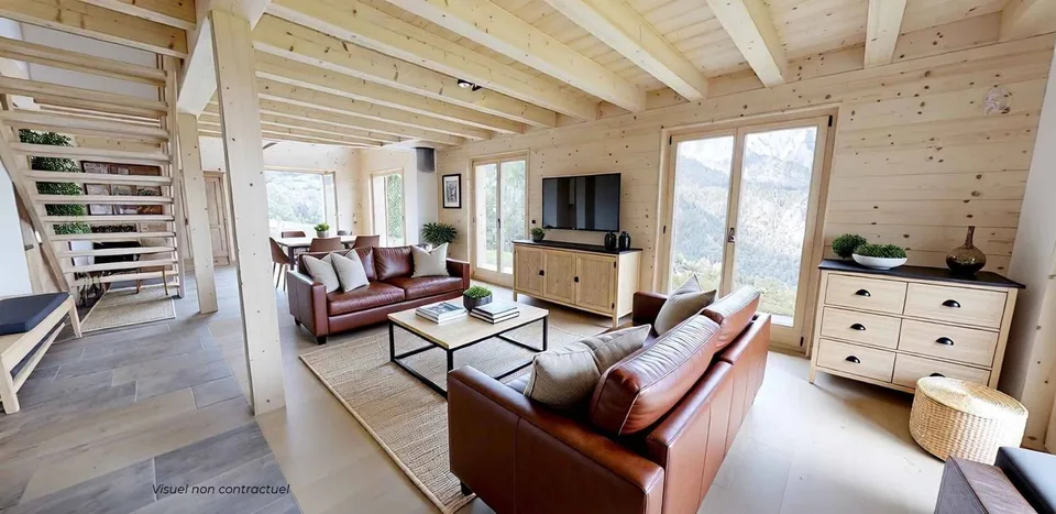 Progetto nuovo: Chalet individuale in larice con alto potenziale energetico