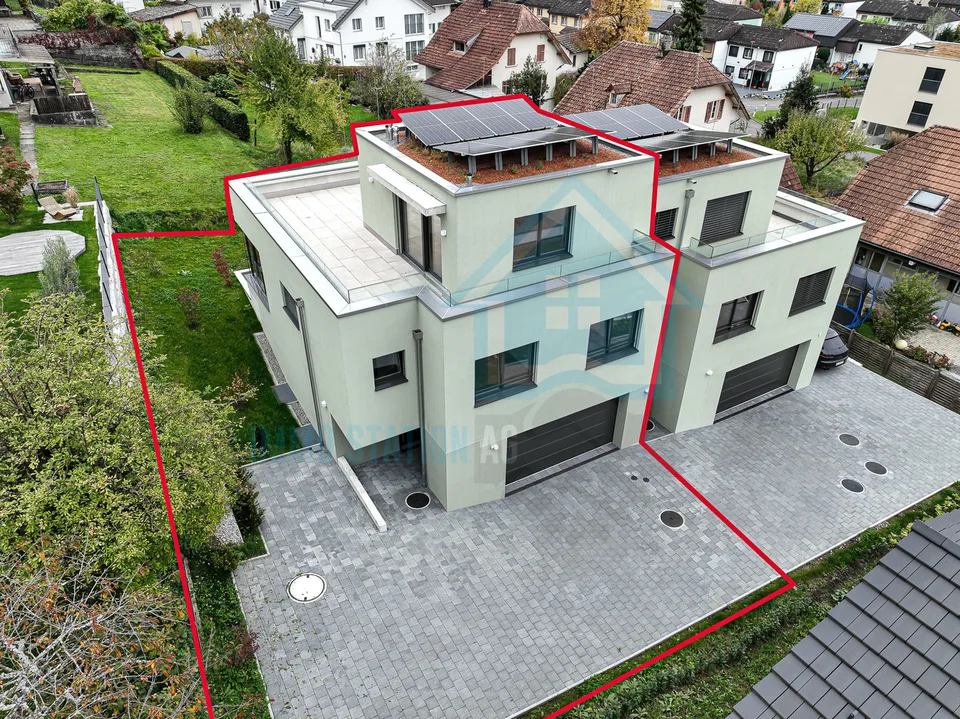 Maison mitoyenne neuve de 6,5 pièces avec vue panoramique
