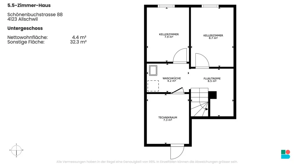 Maison moderne de 5,5 pièces avec vue panoramique à Allschwil – photo 12 sur 12