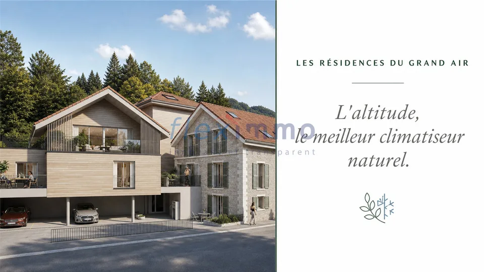 2.5 pièces neuf avec terrasse Air pur du Jura, train direct pour Nyon