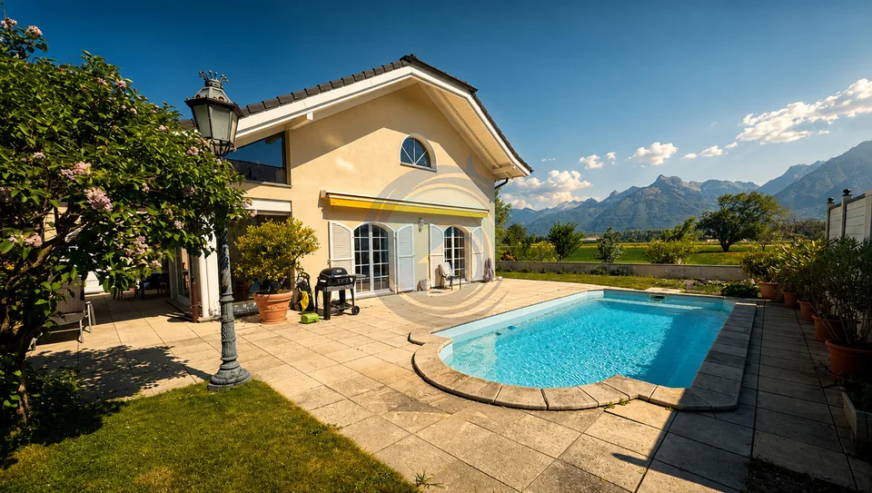 CHARMANTE VILLA INDIVIDUELLE DE 6,5 PIÈCES AVEC CACHET ET PISCINE