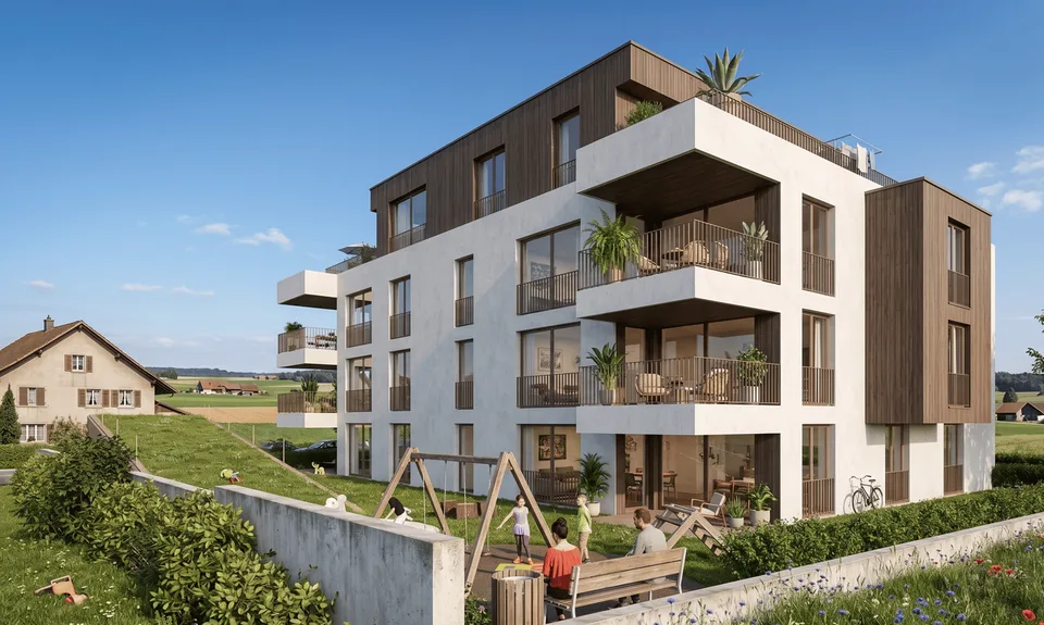 Moderne 3.5-Zimmer-Neubauwohnung in Rekingen AG – Idyllisches Wohnen mit Weitblick
