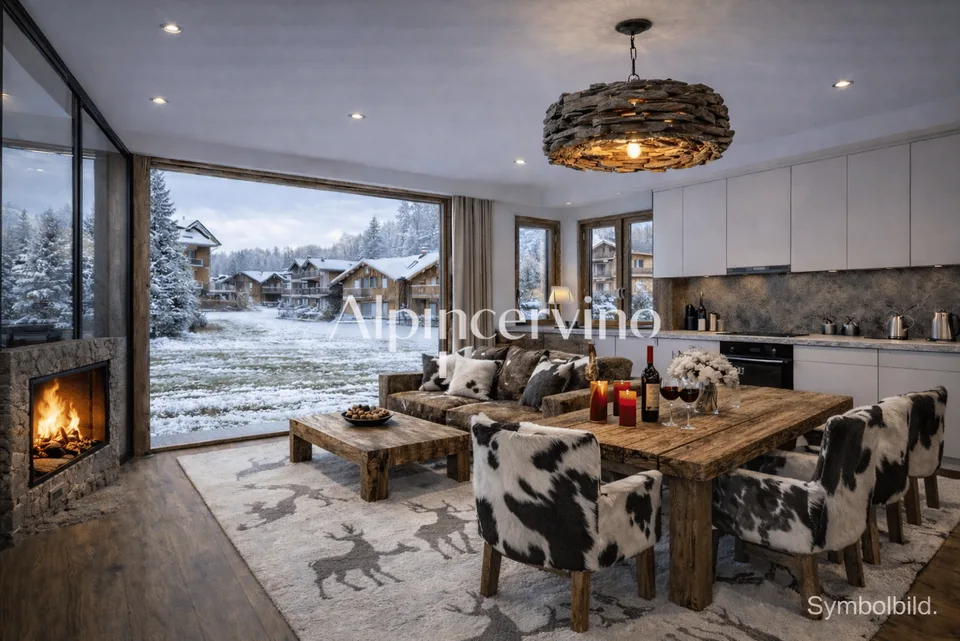 Moderne 3.5-Zimmer-Wohnung mit Terrasse in Zermatt  (Erstwohnung)