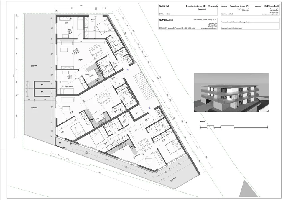 Moderne 3.5-Zimmer-Neubauwohnung mit grosszügiger Terrasse in Turgi - Minergie-P-zertifiziert