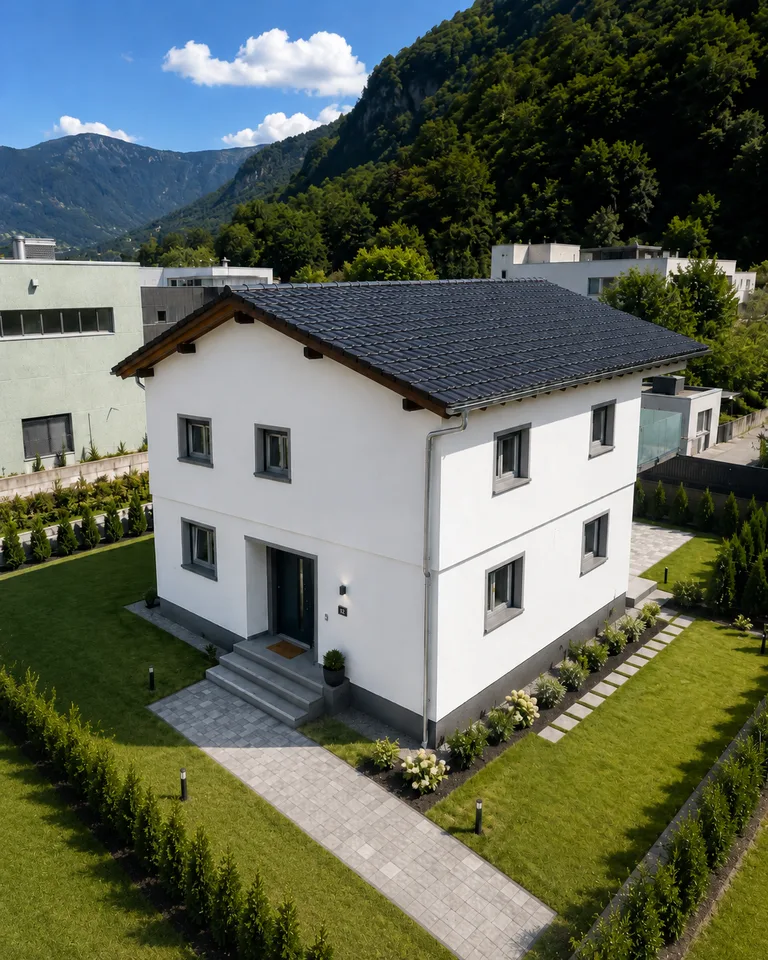 NUOVA EDIFICAZIONE A CRESCIANO – CASA BIFAMILIARE CON DUE APPARTAMENTI INDIPENDENTI
