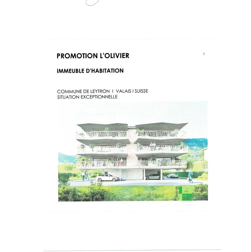 Futur promotion de 7 logements à Leytron