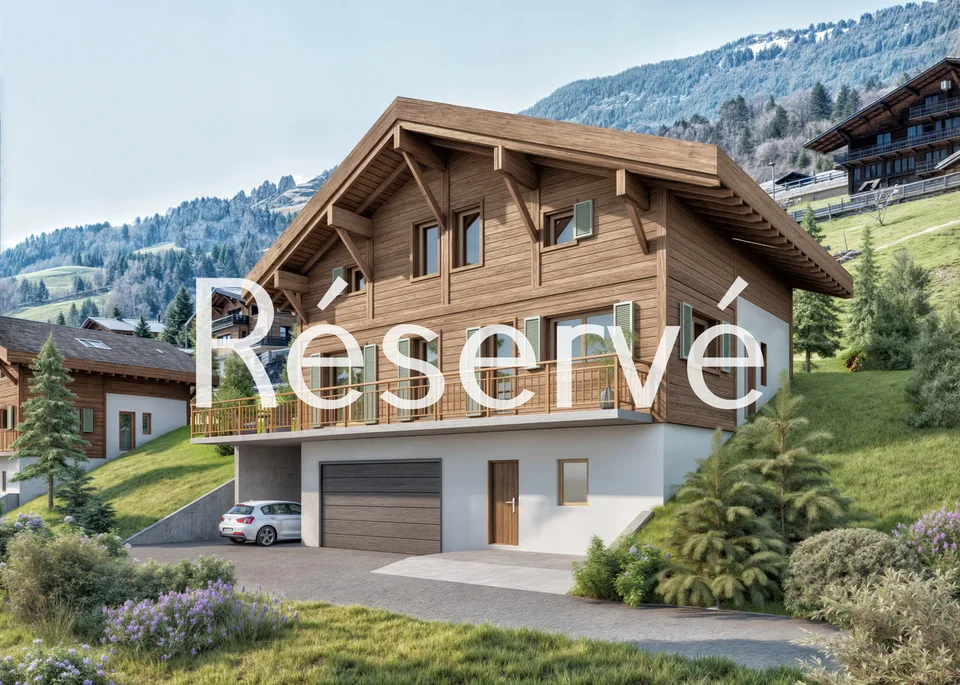 Grand chalet neuf avec balcon et parcelle de 1304 m² !