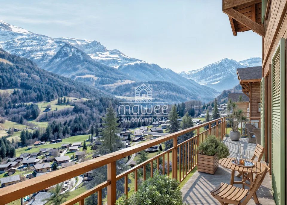 Großes neues Chalet mit Balkon und Grundstück von 1304 m²!