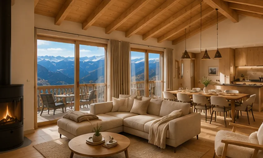 Magnifique chalet sur plan en résidence principale