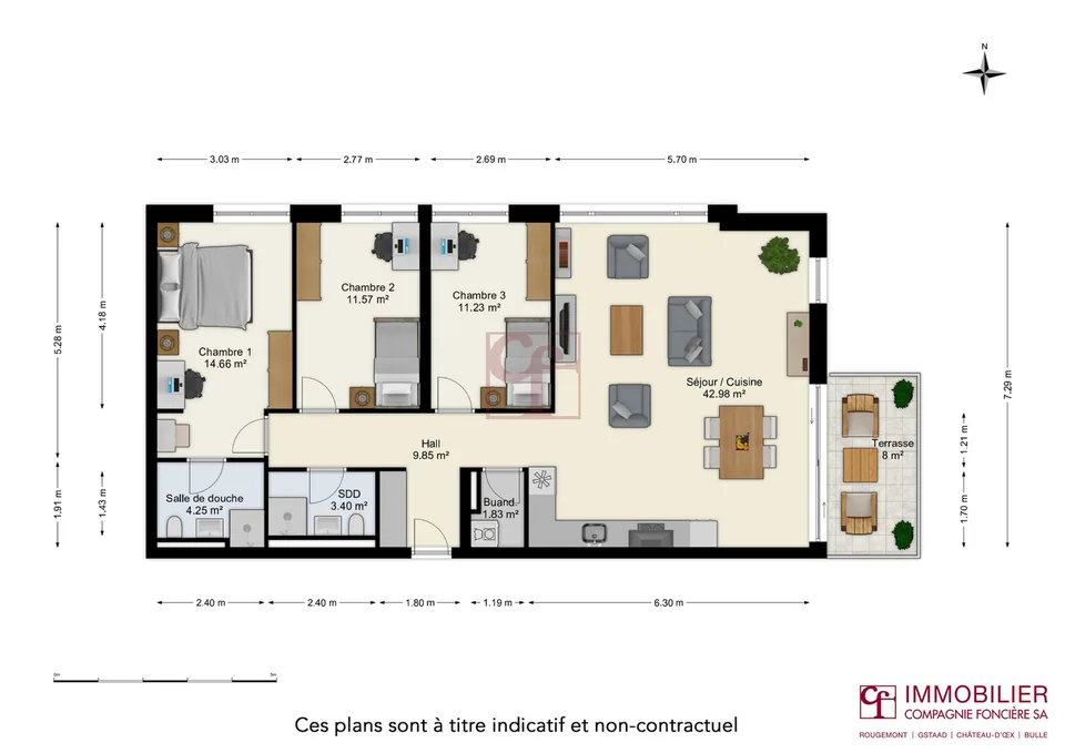 Siviriez - Prachtvolles 4,5-Zimmer-Neubau, familienfreundlich und ausgewogen – Foto 13 von 13