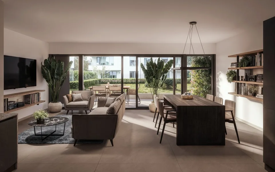 Nuovo appartamento 3.5 locali con giardino a Giubiasco