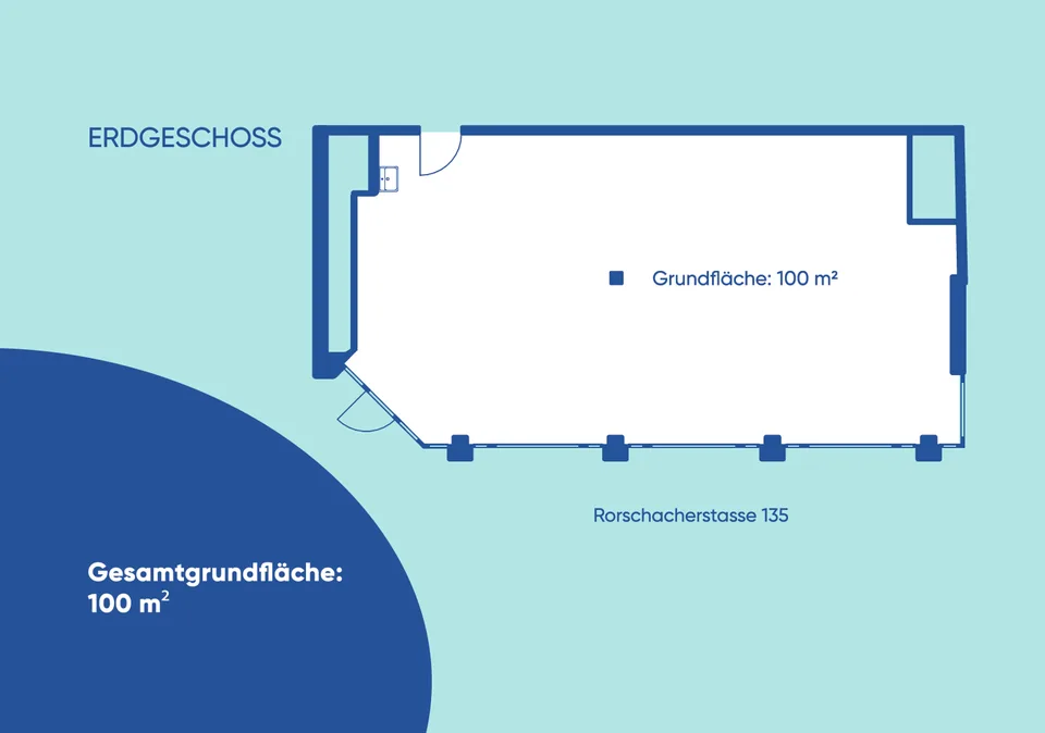Attraktive Gewerbefläche im Rohbau – flexible Nutzung an guter Lage in St. Gallen