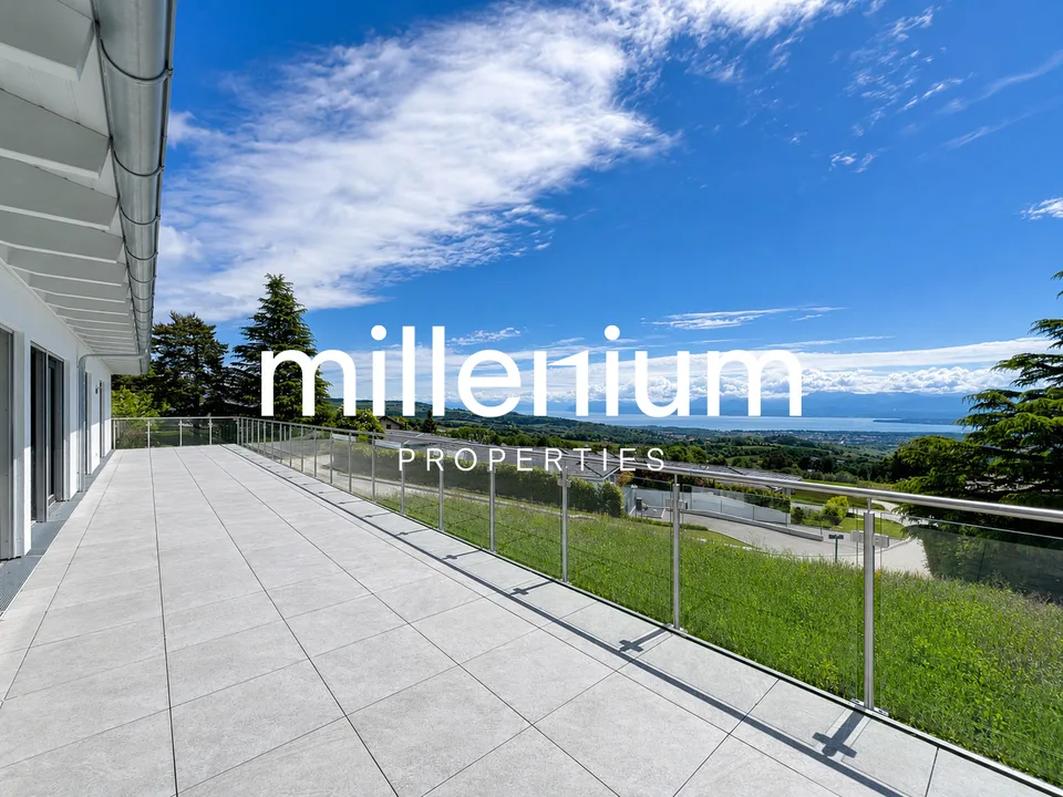 Villa d'exception avec vue panoramique sur le lac Léman et les Alpes