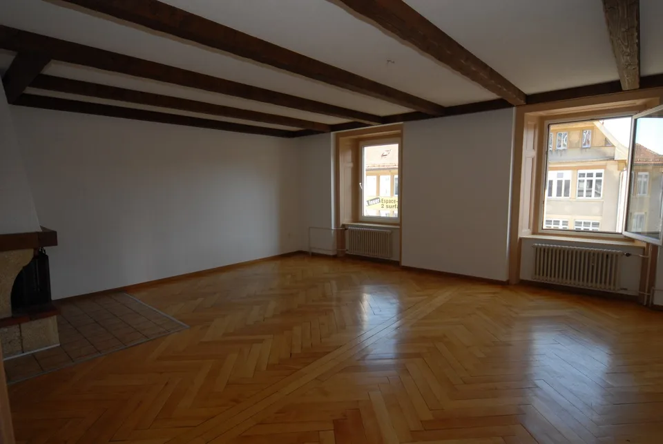 Grand appartement 3.5 pces, cheminée, possibilité d'un garage
