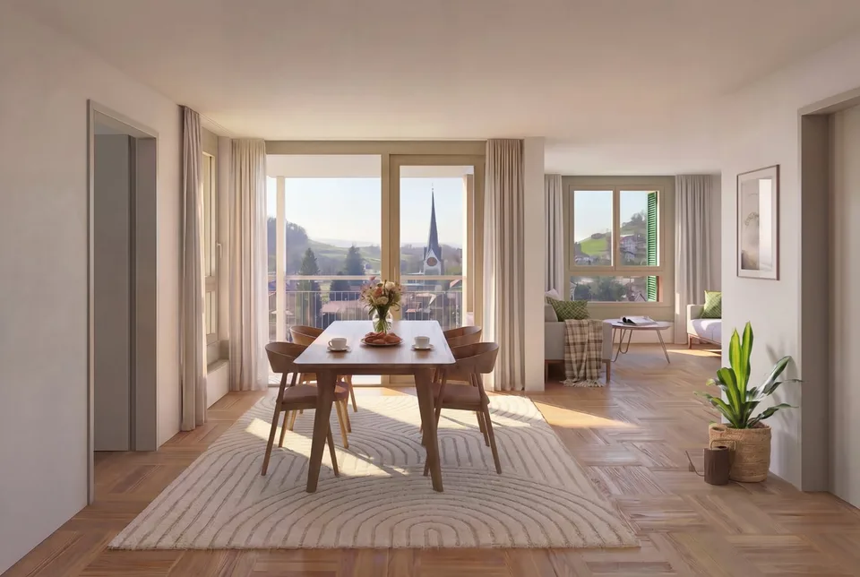 Première location - habitation attractive avec vue