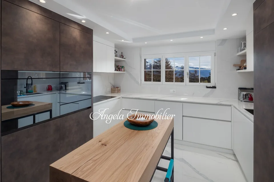 À Louer – Duplex de Prestige avec vue sur l’Étang Long et le Golf de Crans-Montana (Ref. 2257) – foto 16 di 25