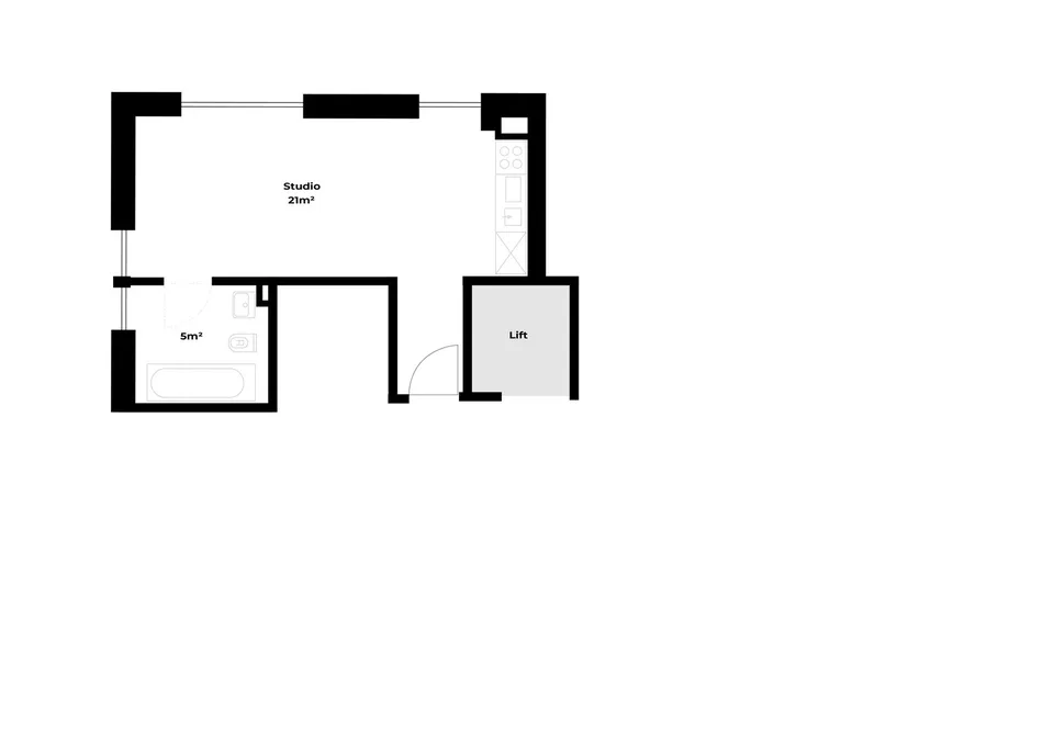 1.5-Zimmer-Wohnung an zentraler Lage (Kreis 2) in Zürich – Erstbezug ab 01.11.2024 – Foto 17 von 17