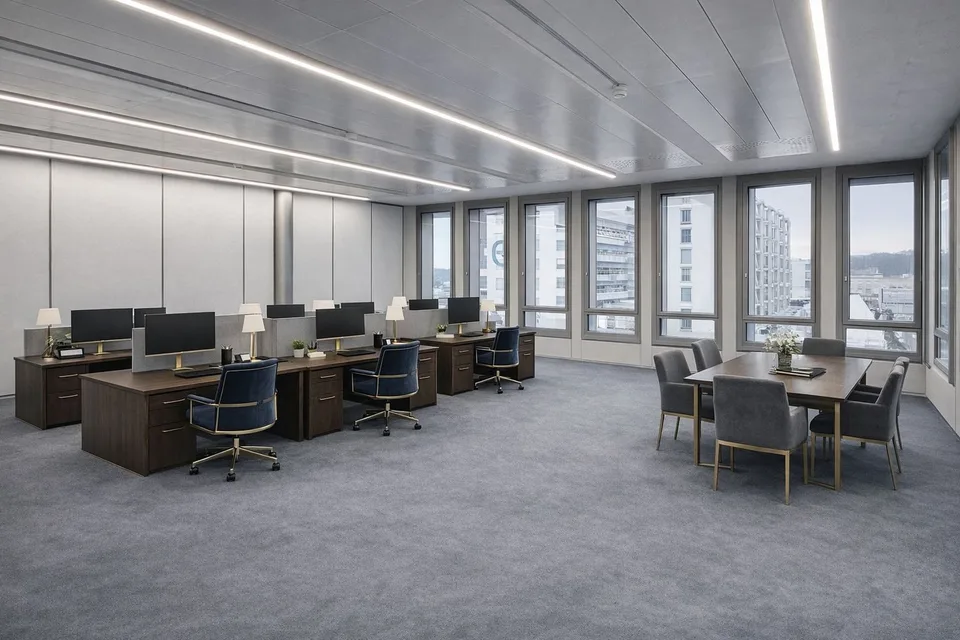 Ufficio angolare doppio con molta luce naturale – 2× quasi 80 m²!